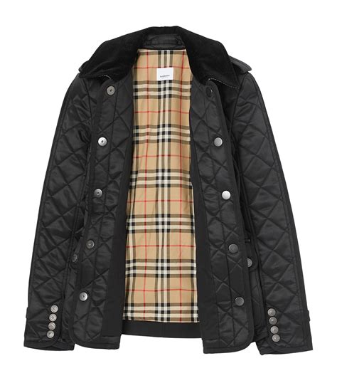 burberry logo button diamond quilted jacket|burberry diamond quilted jacket sale.